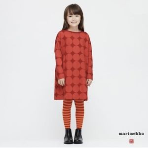 Bundle - Uniqlo x Marimekko girl's dress and matching tights. New.
